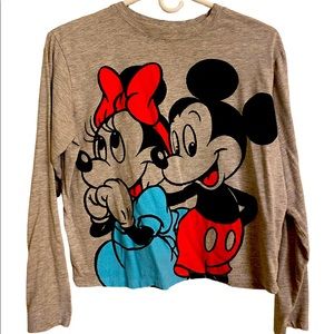 Disney long sleeve crop top